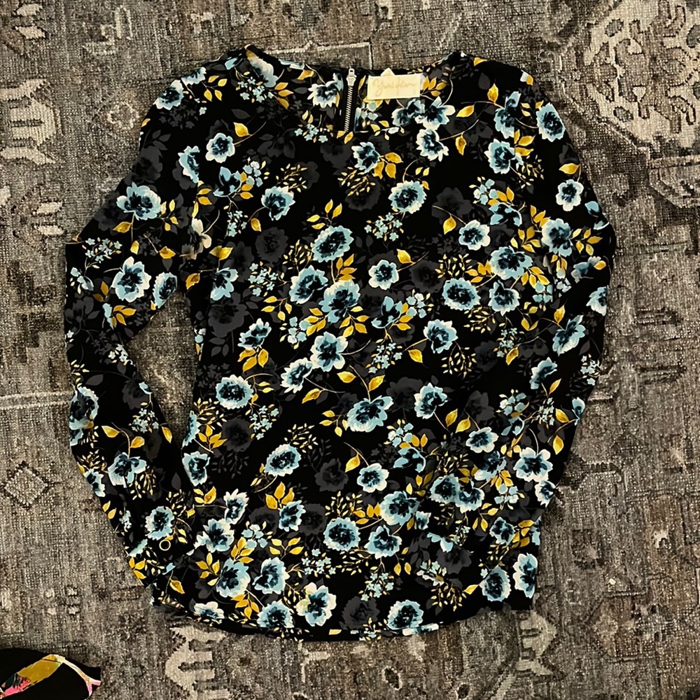 Yumi Kim long sleeve floral blouse Sz XS